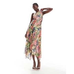 off the shoulder pink ruffle dress Juliette pink off-shoulder 3D-petal midi dress